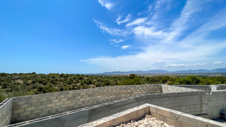 Unique property: Sensational distant sea view and a building project of the extra class, 07199 Palma, S'Aranjassa (Spain), Detached house