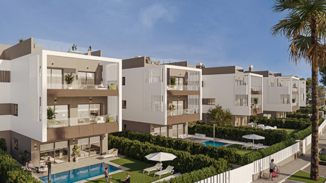 FIRST MOVING IN: Maisonette apartment with 3 bedrooms, terrace, garden and underground parking space, 07638 Colònia de Sant Jordi (Spain), Maisonette