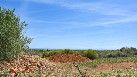Baugrundstück in attraktiver Lage mit Baugenehmigung und Fernmeerblick, 07500 Manacor (Spanien), Wohngrundstück