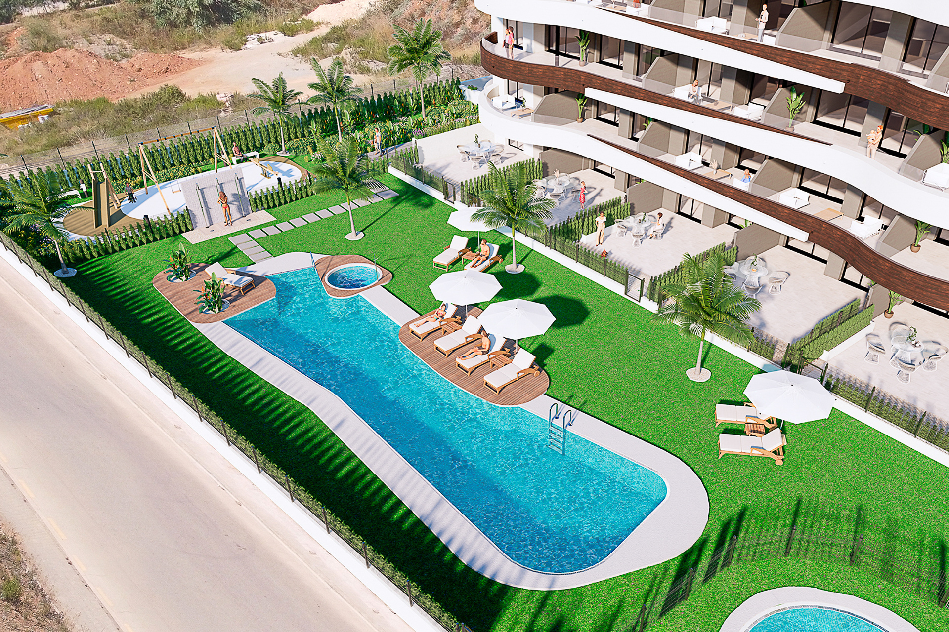 Exclusive new construction: 3rd floor flat with 2 bedrooms, parking and community pool, 07560 Sa Coma (Spain), Apartment