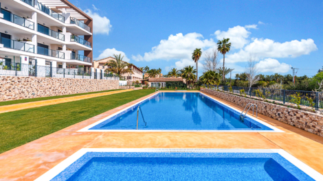 New build: Last exclusive ground floor apartment with 3 bedrooms, private garden and communal pool, 07589 Font de Sa Cala (Spain), Ground floor apartment