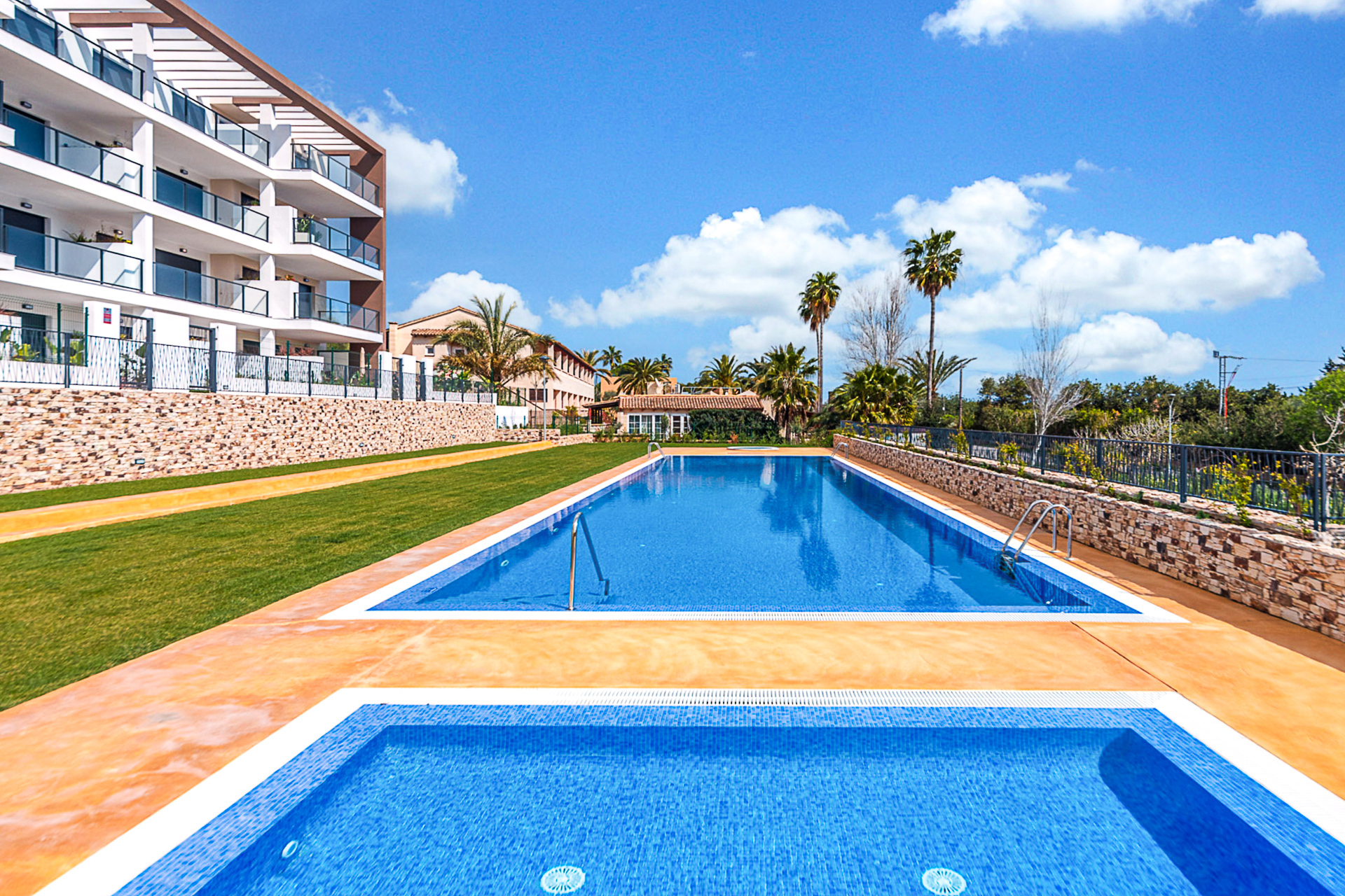 New build: Last exclusive ground floor apartment with 3 bedrooms, private garden and communal pool, 07589 Font de Sa Cala (Spain), Ground floor apartment