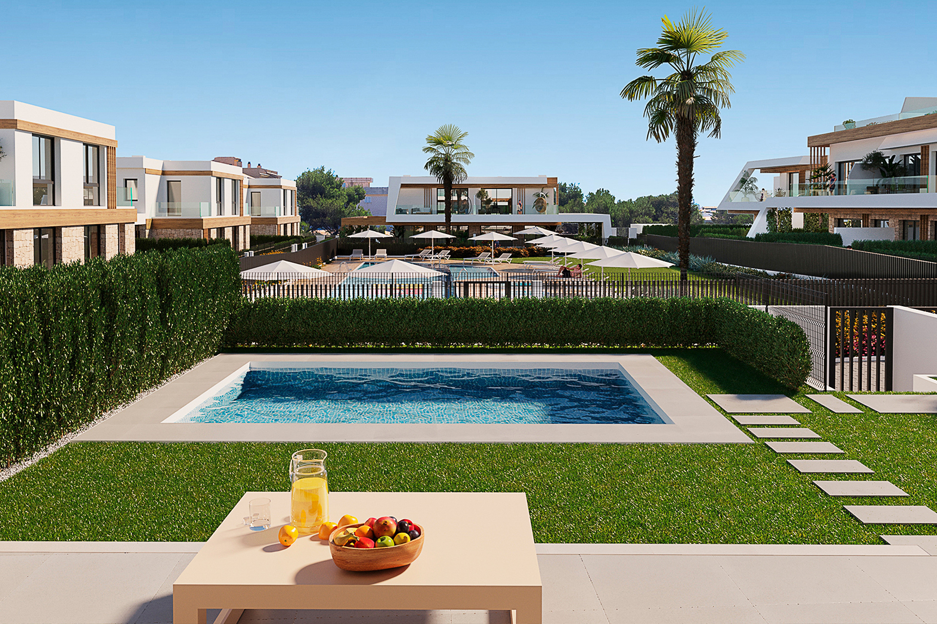 Villa a estrenar de primera calidad con 3 dormitorios, jardín privado y piscina comunitaria, 07580 Cala Ratjada (España), Chalet